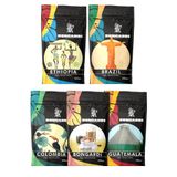Bongardi Coffee 5'li Dünya Kahveleri Seti 1 KG (5x200g) - Brezilya Kolombiya Etiyopya Çekirdek veya Öğütülmüş