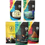 Bongardi Coffee 5x200g Brezilya Etiyopya Colombia Guatemala Intense Blend Espresso ve Filtre Kahve Seti - 1 kg - Çekirdek (Öğütülmemiş)