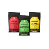 Bongardi Coffee Colombia Kosta Rika Sumatra Single Orjin Yöresel Kahveler 3x200g(ÇEKİRDEK VEYA ÖĞÜTÜLMŞ SEÇİLEBİLİR)