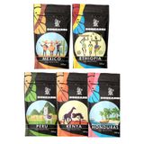 Bongardi Coffee Kenya Peru Mexico Honduras Ethiopia Yöresel Blend Kahve Seti 5x200g (ÇEKİRDEK)-(WHOLE BEAN COFFEE)
