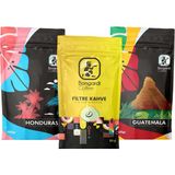 Bongardi Coffee Yöresel Filtre Kahve Seti 3'lü Honduras Guetemala Klasik Filtre - 200 gr