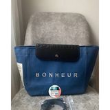 Bonheur Clutch ve Omuz Çantası - Lacivert