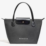 Bonheur N°7 Kanvas Çanta- Denim Gray