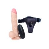Bonilove 10 Modlu Belden Bağlamalı Titreşimli Realistik Penis Dildo 19 Cm