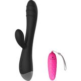 Bonilove 10 Modlu Titreşimli Su Geçirmez Özel Siyah Vibratör+Mini Vibratör