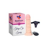 Bonilove 13 Cm Güçlü Vantuza Sahip 20 Modlu Titreşimli Strap On Dildo