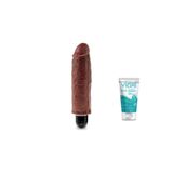 Bonilove 15 Cm Kahverengi Damarlı Vibratör+Jel