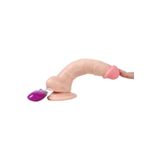Bonilove 18 Cm 10 Modlu Titreşimli Düz Zemine Yapışabilen Vantuzlu Realistik Dildo