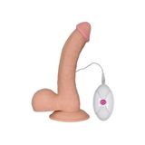 Bonilove 20 Cm 10 Modlu Titreşimli Ultra Yumuşak Kemerli Realistik Penis Dildo