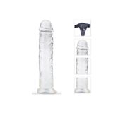 Bonilove Anal Ve Vajinal Kullanılabilen 17 Cm Belden Bağlamalı Jel Realistik Dildo