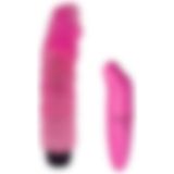 Bonilove Ayarlanabilir Güçlü Titreşimli 22 cm Damarlı Mavi Vibratör+Mini Vibratör