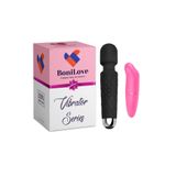 Bonilove Boniove Fantezilerinize Renk Katacak 10 Farklı Titreşim Moduna Sahip Vibratör+Mini Vibratör