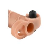 Bonilove Çiftlere Özel Üretilmiş Titreşimli 14 Cm Testis Destekli 2.5 Cm Dolgulu Penis Kılıfı