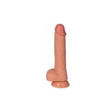 Bonilove Damarlı Özel Dokulu Çift Katmanlı 22 Cm Realistik Penis Dildo