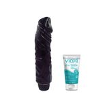 Bonilove Damarlı Titreşimli Vibratör 22 Cm Ve Kayganlaştırıcı Jel