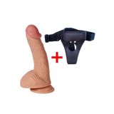 Bonilove Dildo Borg Ultra Yumuşak Çift Katmanlı 20 Cm Kemerli Penis Dildo