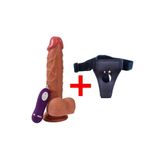 Bonilove Dildo Hans 22 Cm Yumuşak Çift Katmanlı Titreşimli Kemerli Penis