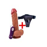 Bonilove Dildo Hansen Titreşimli Belden Bağlamal Penis 21 Cm