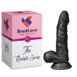 Bonilove Dildo Series Siyah Hunk Eagle 17 Cm Esnek Realistik Penis Dildo