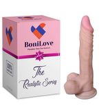 Bonilove Dildo Series Yuan Serbest Kullanıma Uygun Damarlı 21 Cm Realistik Yapay Penis