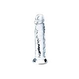 Bonilove Esnek Ve Bükülebilir 18 Cm Şeffaf Görünümlü Anal Ve Vajinal Kullanılabilir Jel Dildo