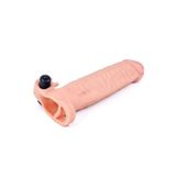 Bonilove Esnek Ve Bükülebilir Gerçek Ten Hissi 5 Cm Uzatmalı Testis Bağlamalı Titreşimli Penis Kılıfı