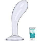 Bonilove Flawless Clear 15 cm Jel Dokulu Uyarıcı Anal Plug+Jel