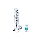Bonilove Flawless Clear Yumuşak Şeffaf Jel Dildo 19Cm+Jel