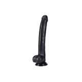 Bonilove Gerçekçi Yumuşak Dokulu 31 Cm Dev Siyah Realistik Dildo