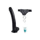 Bonilove Haydens Cock Gerçekçi Yumuşak Dokulu 31 cm Siyah Strap On Dildo +Jel