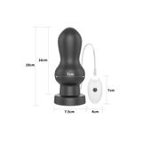 Bonilove Kıvrımlı Esnek Ve Pürüzsüz Doku Ile Tasarlanan 18 Cm Titreşimli Anal Plug