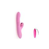 Bonilove Klitoris Uyarıcılı 7 Farklı Titreşim Ayarına Sahip Usb Şarjlı Titreşimli Vibratör+Mini Vibratör