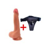 Bonilove Kolay Temizlenir Ideal Uç Kısım Ve Gövde Acısız Ve Gerçekci Kemerli Dildo+Jel