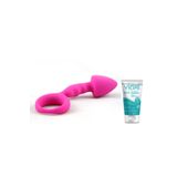 Bonilove Kolay Tutulabilir Renkli Slikon Anal Plug+Jel