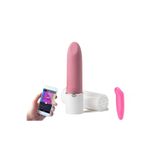 Bonilove Magic Lotos Telefon Uyumlu Her Yerden Kontrol Titreşimli Ruj Vibratör+Mini Vibratör