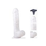Bonilove Martin 19 Cm Belden Bağlamalı Yumuşak Doku,Lu Realistik Penis Dildo