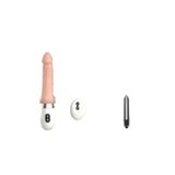 Bonilove Oynar Başlı Isıtmallı Ileri Geri Giden Vantuzlu Şarjlı Titreşimli Vibratör+Mini Vibratör