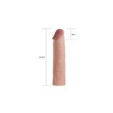 Bonilove Özel Silikondan Üretilmiş Çiftlere Özel Ten Hissine Sahip 2.5 Cm Uzatmalı Penis Kılıfı
