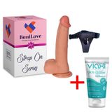 Bonilove Penis Kalıbına Göre Tasarlanan 23 Cm Realistik Penis Dildo+Jel