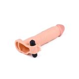 Bonilove Realistik Ten Dokusunda Üretilmiş 7 Cm Uzatmalı Testis Destekli Klitoris Uyarıcı Penis Kılıfı