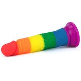 Bonilove Renkli Tasarımı Idael Penis Başı Ile Tasarlanan 19 Cm Realistik Penis Dildo