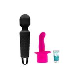 Bonilove Şarjlı 20 Fonksiyonlu Titreşimli Güçlü Siyah Vibratör Ve Mini Jel