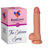 Bonilove Sean Çift Katmanlı Ultra Yumuşak 22 Cm Realistik Penis Dildo