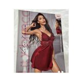 Bonilove Seksi Dantelli Kırmızı Gecelik