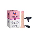 Bonilove Series 15 Cm 10 Modlu Anal ve Vajinal Tireşimli Strap On Dildo