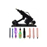 Bonilove Siyah Sex Makinesi +1 Vajina + 5 Vibratör+Çubuk Komple Set Vibratör
