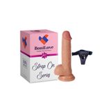 Bonilove Strap On Series Addison Çift Katmanlı 17 cm Realistik Kemerli Penis Dildo