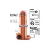 Bonilove Testis Destekli X-Tensions Titreşimli 2.5 Cm Dolgulu Ultra Realistik Penis Kılıfı