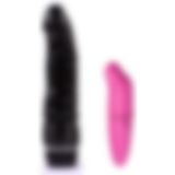 Bonilove Titreşimli 19 cm Siyah Vibratör+Mini Vibratör