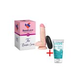 Bonilove Ustalık Ile Tasarlanan 15 Cm 10 Modlu Titreşimli Realistik Yapay Dildo+Jel